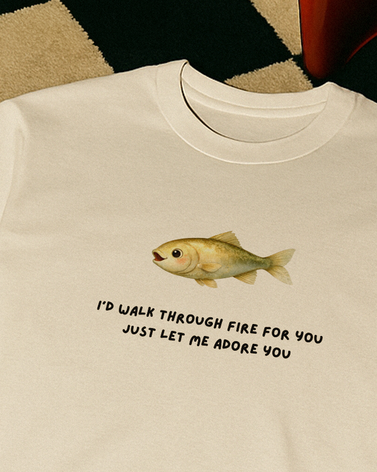 "Just let me adore you" Baby Tee