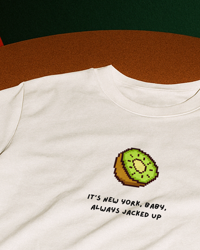 "It's new york baby pixel" Baby Tee
