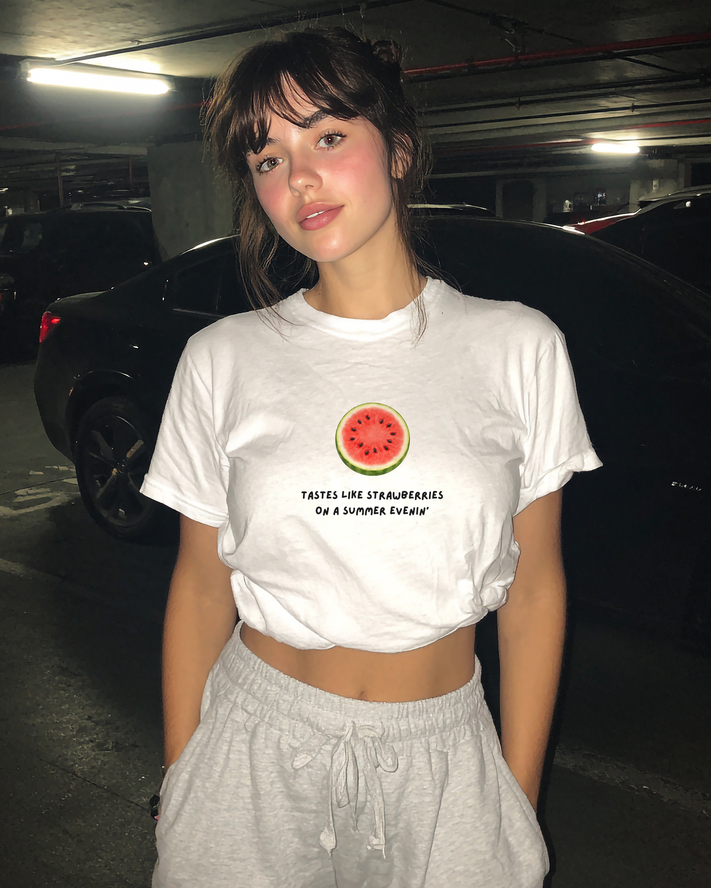 "Tastes like strawberry" Baby Tee