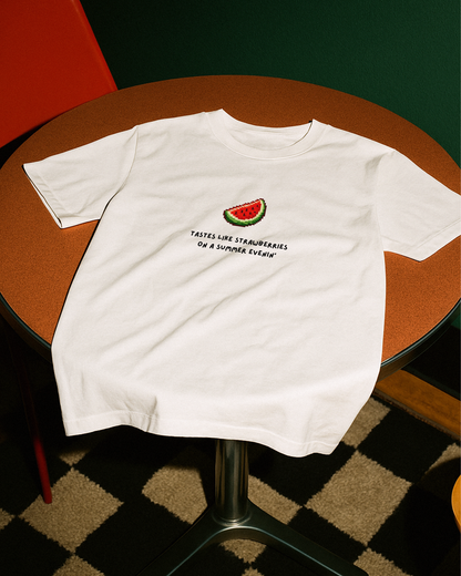 "Tastes like strawberry pixel " Baby Tee