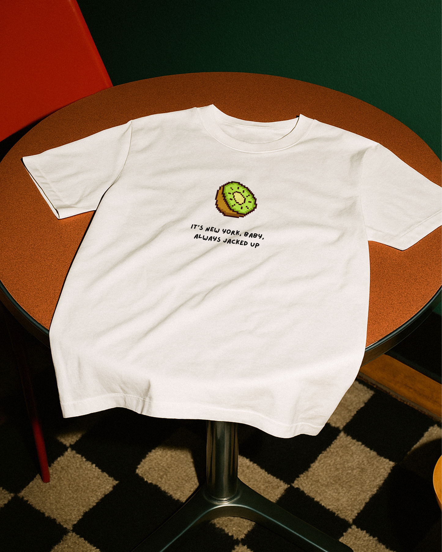 "It's new york baby pixel" Baby Tee