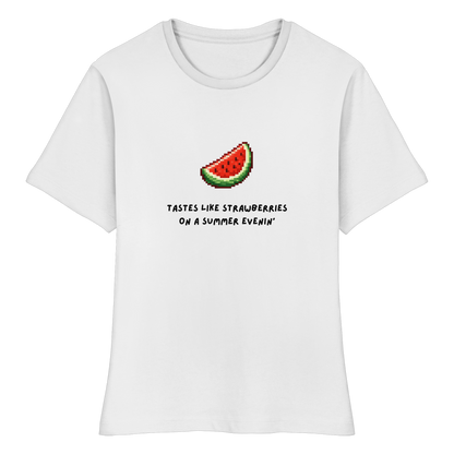 "Tastes like strawberry pixel " Baby Tee