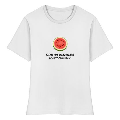 "Tastes like strawberry" Baby Tee
