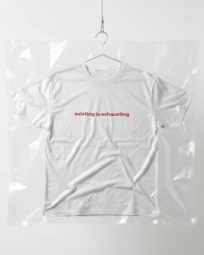 "existing is exhausting" Baby Tee