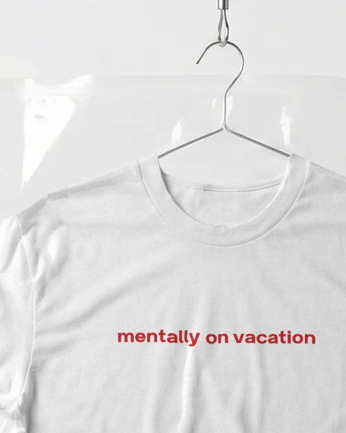 "mentally on vacation" Baby Tee